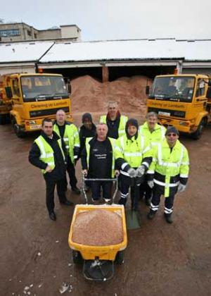 Lambeth Council's gritting team