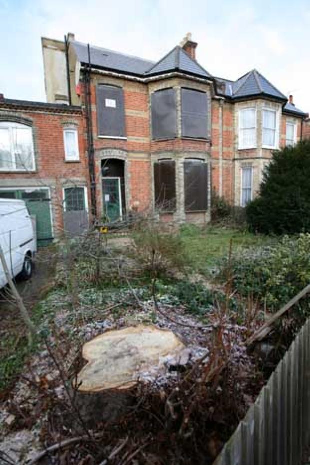 A family was moved out of this home for works to be completed, but it has since been squatted