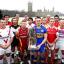 Super League captains and trophy
