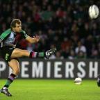 Looking up: Quins fly-half Nick Evans has not given up hope of the Premiership play-offs.