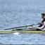 On the up:  Greg Searle - in action at the British Trials - says Molesey is heading in the right direction.