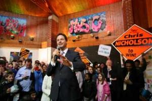 Nick Clegg visited the Palace Road estate
