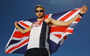 Flying the flag: Martyn Rooney