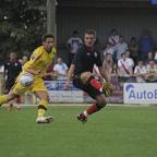 Brief workout:  Ex-Bee Ryan Dickson in action against Sutton United.