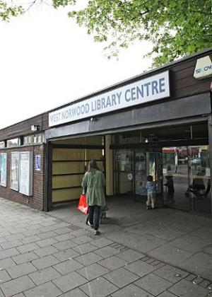 Flooded: West Norwood library was forced to shut after it flooded when its copper roofing was stolen