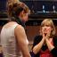 Natalie Ogle rehearsing for The Thunderbolt