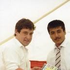 Omar being presented with school prize for design technology