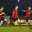 Shoot on sight: Hampton's Reece Jones celebrates opening the scoring in Tuesday's 2-2 draw with Dover Athletic at the Beveree
