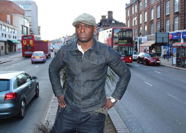 David Harewood photographed on Streatham High Road.