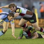 Bit part: former Quins skipper, in action against Newcastle Falcons, has been a bit part player this season
