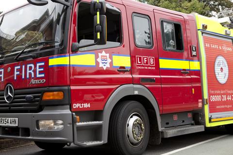 Mother and son escape flat fire