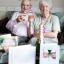 Happy toast: Jim and Bett Lawrence shared their 60th wedding anniversary with the Queen's jubilee
