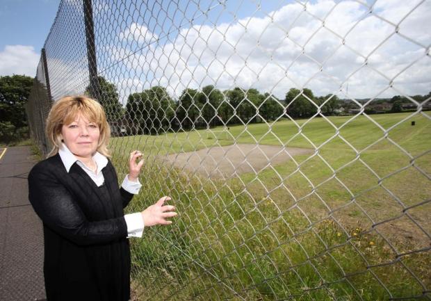 Lambeth Councillor Clare Whelan at the Rosendale playing fields