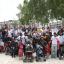 One hundred fathers took their children on a march from Brixton to Brockwell park.