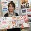 Vanessa Diep with her work - a study of Japanese art and design