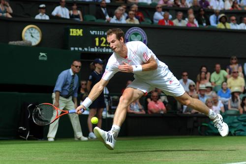 Andy Murray is hoping weather doesn't affect his match at Wimbledon today