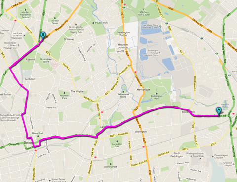 Sutton Olympic torch route 480