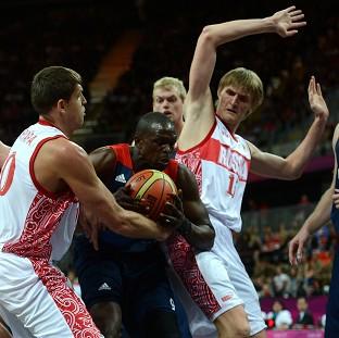 Great Britains Luol Deng impressed against Russia