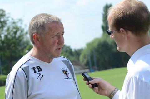 Fighting talk: Terry Brown speaks to Wimbledon Guardian reporter Tim Ashton Deadlinepix WI69443