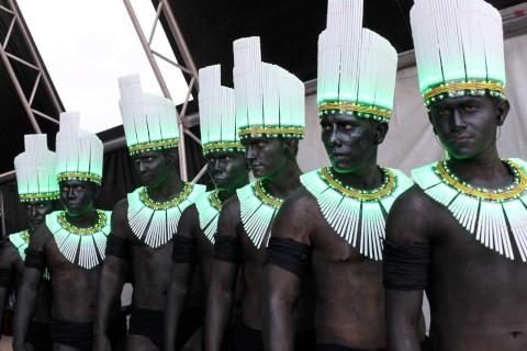 Winning designs: Costunes created by Middlesex University students featured in the Olympics