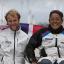 Bronze medalists Niki Birrell and Alexandra Rickham