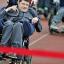 Dayana Anthony and Geoffrey Collins in the wheelchair race