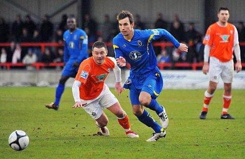 Bouncing back: Midfielder Steven Gregory returned to AFC Wimbledon on loan this week
