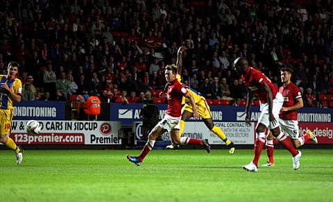 Yannick Bolasie shoots goalwards
