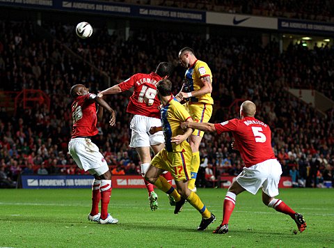 Damien Delaney sets up the goal