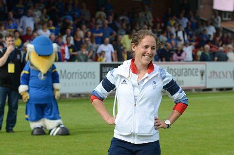 Star runner: Sophie Hosking will be joining runners in the Dons' charity Minithon SP68704