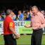 Red rag to a bull: Terry Brown rants at the referee after Saturday's 2-1 defeat to Rochdale