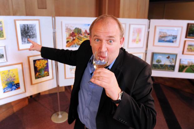 Tim Vine at the Lantern Art Centre exhibition at Raynes Park Methodist Church
