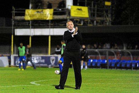 Final straw: Terry Brown bids an emotional farewell to fans after Tuesday's 1-0 defeat to Torquay United