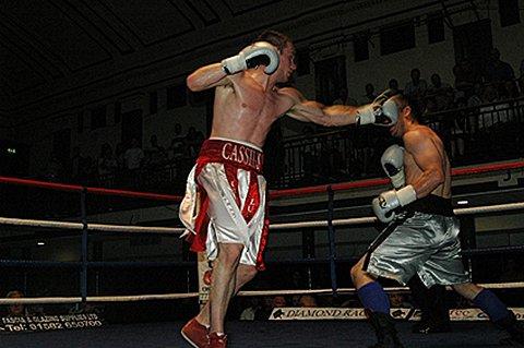 Gloved star: Danny 'Cassius' Connor in action earlier this year
