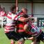 Defence: Rosslyn Park out up a formidable barrier against Cinderford                   David Whittam