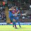 Old friend: Darcy Blake clears the danger against his old team mates from Cardiff     BT68683