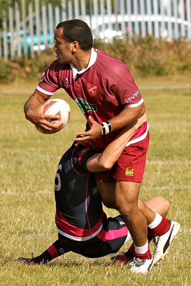 Take the ball: Maika Daveta prepares to offload for Streatham in the win over CL London