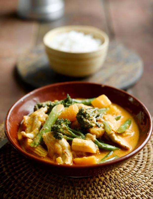 Thai Chicken, Pumpkin and Tenderstem Curry