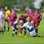 Wall of defence: Aaron Brown comes up against some resilient Old Emanuels defence      Stephen Lynch