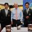 Rutlish Students with Sir John Major: Head boy Fahad Ali from Mitcham hopes to do medicine at Oxford and deputy head boy Azhar Ahmed from Morden hopes to be a barrister