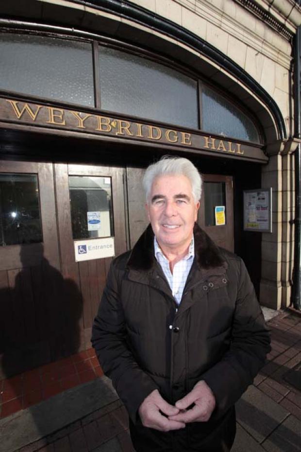 Elmbridge resident Max Clifford made a a generous donation towards the Weybridge Hall refurbishment