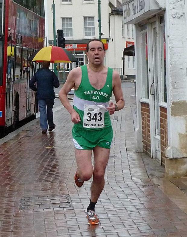 On the run: Tadworth star Paul O’Callaghan