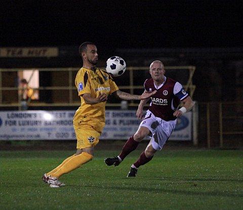 In control: Craig Watkins and his team mates have been given a challenge by United boss Paul Doswell SU70625