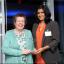Winner of Active Surrey Coach of the Year Award Liz Moulam (left) with Rekha Bansil (right) from Active Surrey