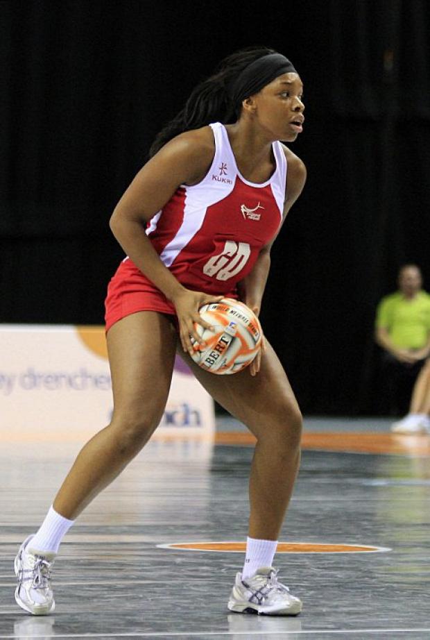 Cheam star: Netballer Eboni Beckford-Chambers in action for England Chris Mangnall /SWPix