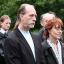 Step father Mike Haddock and mother Sheri Dobrowski at the scene of the murder on Clapham Common.