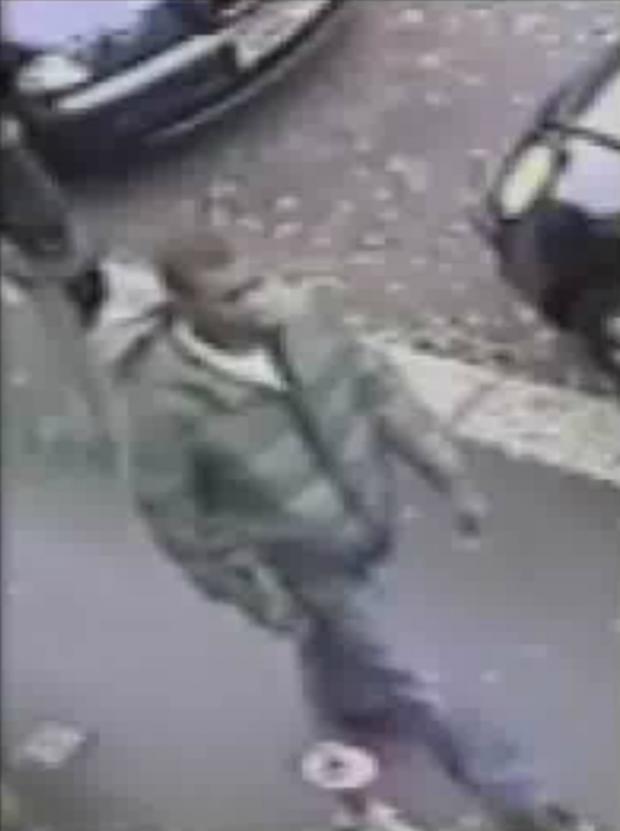 Police are looking for this man after a young man was stabbed in the head.