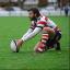 Inch perfect: Park's Ross Laidlaw enjoyed a perfect day with the boot kicking nine conversions    SP70657