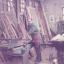Brian Grover working in the G&amp;W Waller workshop