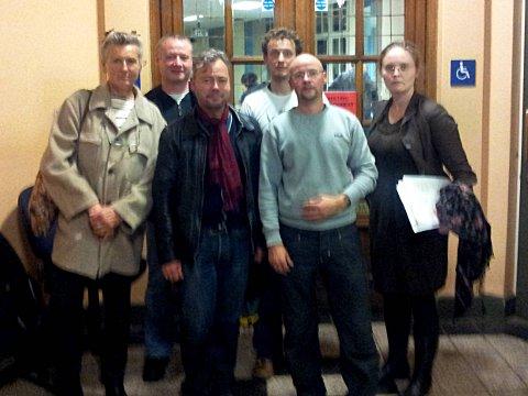 Residents at the cabinet meeting on Monday